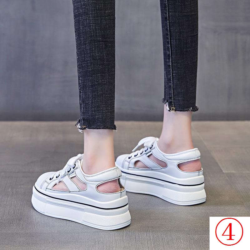 Giày Sandal Da Đế Dày Thời Trang Mùa Hè 2023 Dành Cho Nữ