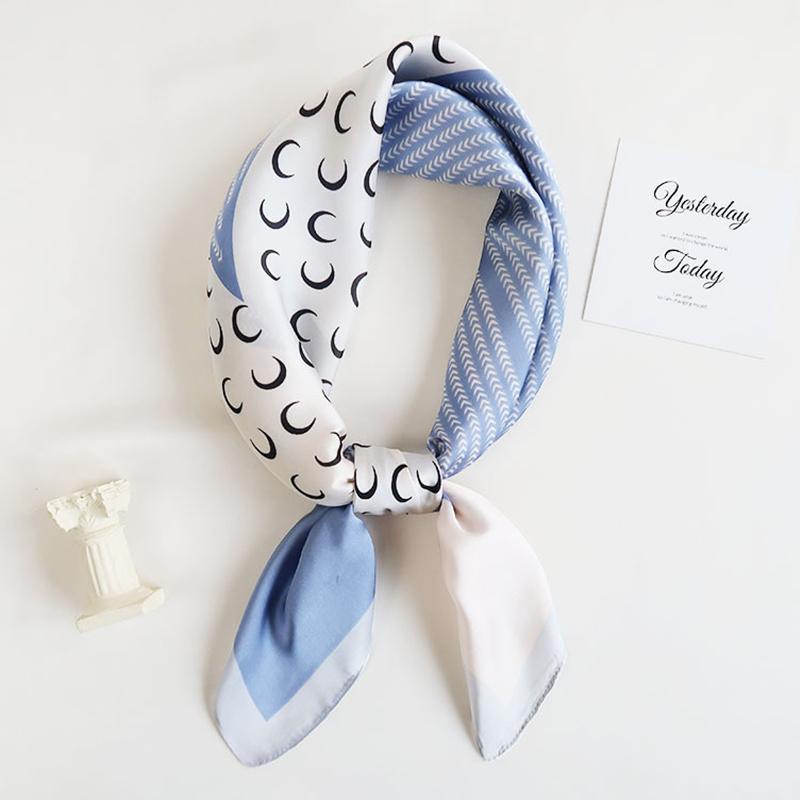 Khăn Quàng Cổ Nhỏ Bằng Lụa Cao Cấp Dễ Phối Đồ Phong Cách Pháp Thời Trang Xuân Thu Cho Nữ