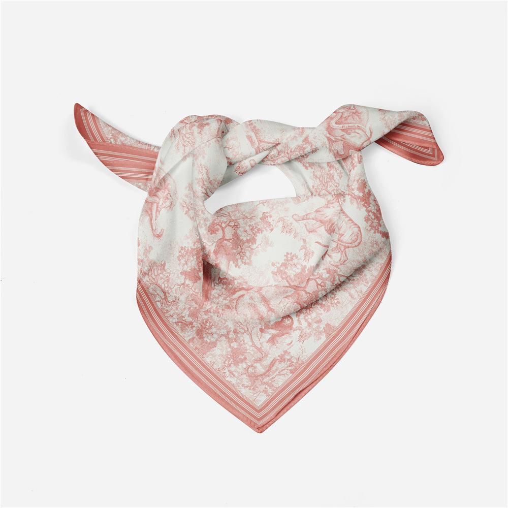 Khăn Quàng Cổ Lụa Hình Rừng Núi Nhật Bản Và Hàn Quốc Màu Sắc Ngọt Ngào Phù Hợp Với Trang Trí Màu Xanh Lam Dệt Nhỏ Cho Nữ