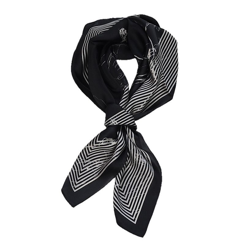 Khăn Quàng Cổ Lụa Hình Vuông 70CM Phong Cách retro Dành Cho Nữ