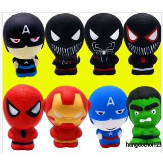 Squishy Lớn Hình người máy người nhện người sắt người xanh đồ giải trí Xốp Giảm Stress Hình mềm mại đẹp tươi đàn hồi và
