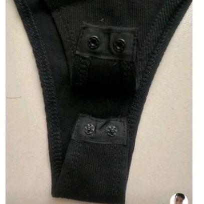 Pass bodysuit đen s