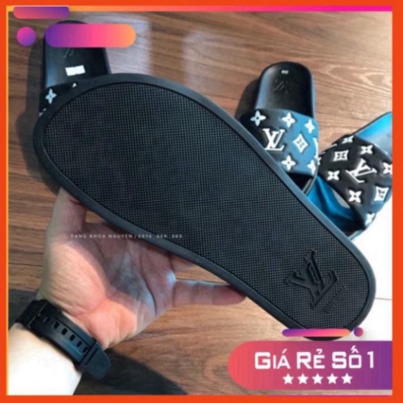 DÉP QUAI NGANG LV VÂN HOA TRẮNG - DÉP NAM EO VI QUAI HOA Cò Vạc