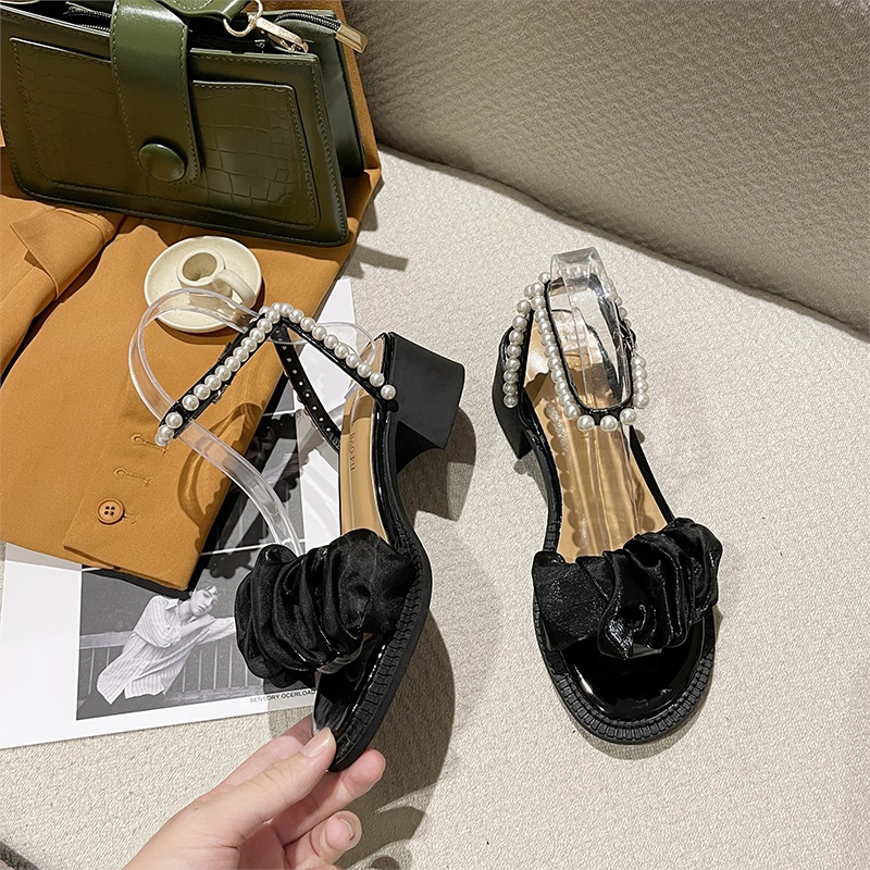 Sandal Cao Gót Phong Cách Thời Trang Mùa Hè Pháp Hàng Mới 2023 Dành Cho Nữ