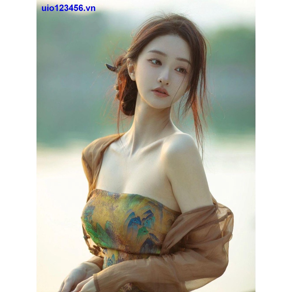 Set Áo Khoác cardigan + Đầm Ống Họa Tiết Hoa Phong Cách Trung Quốc Thời Trang Mùa Hè Hàng Mới Dành Cho Bạn Nữ