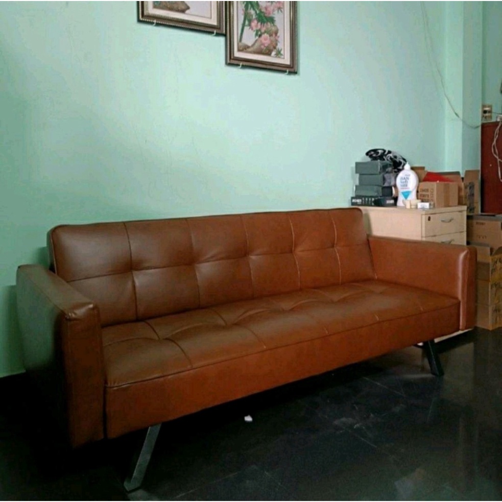 Ghế SOFA BED ( sofa giường da), sofa phòng khách màu đen siêu bền - bảo hành 12 tháng | BigBuy360 - bigbuy360.vn