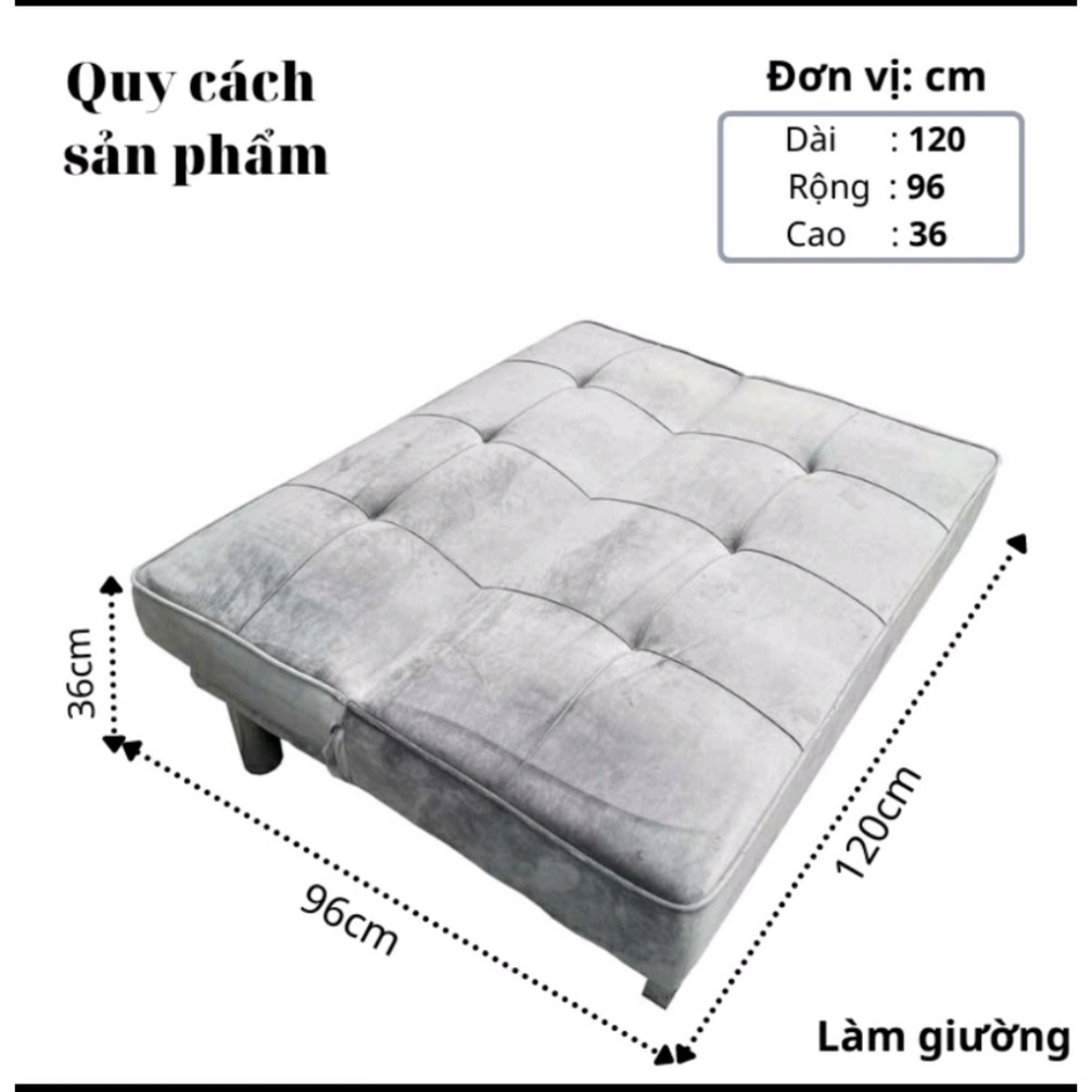 Ghế sofa bed mini, sofa đơn nhỏ gọn decor phòng, sofa phòng trọ | BigBuy360 - bigbuy360.vn
