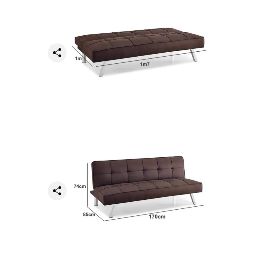 Ghế Sofa Bed Da 1m7 gấp gọn thông minh Chính Hãng - Lỗi 1 đổi 1 bảo hành 12 tháng | BigBuy360 - bigbuy360.vn