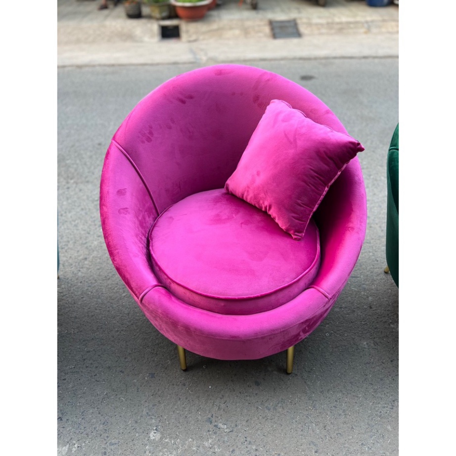 Ghế sofa đơn thư giãn, ghế đọc sách, sofa nail vải nhung chính hãng - bảo hành 12 tháng | BigBuy360 - bigbuy360.vn