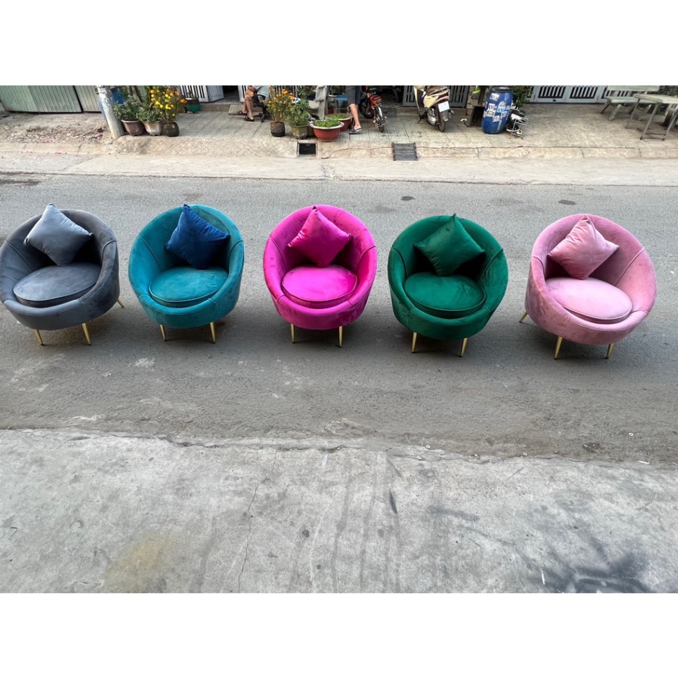 Ghế sofa đơn thư giãn, ghế đọc sách, sofa nail vải nhung chính hãng - bảo hành 12 tháng | BigBuy360 - bigbuy360.vn
