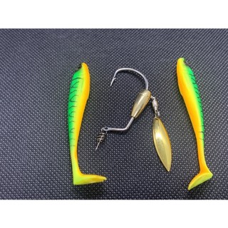 Mồi mềm nff gói đỏ mini 7cm kèm lưỡi ar15 bán thủ công 4cm