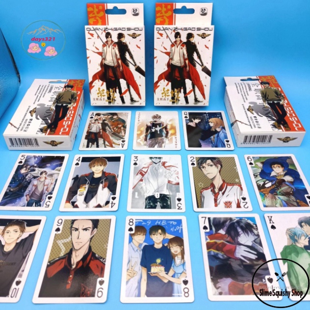 Bài tây anime manga, tú lơ khơ tổ hợp mẫu mã phong phú One Piece, Naruto, Dragon Ball, Kimetsu no Yaiba, Conan, Doraemon