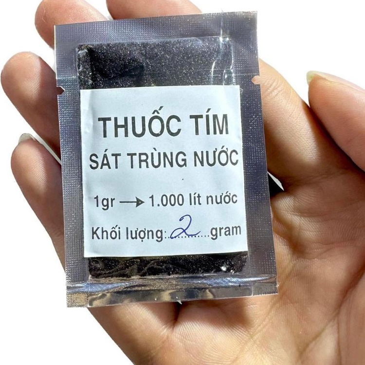 Thuốc Tím Kmno4 Sát Khuẩn Hồ Cá Gói 10g 50g Hàng Công Ty