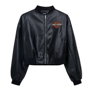 ÁO KHOÁC DA CROPTOP HARLEY DAVIDSON