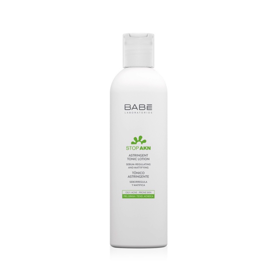 Toner cân bằng dầu nhờn, hỗ trợ giảm mụn, se khít lỗ chân lông BABE Stop AKN Astringent Tonic Lotion 250ml | BigBuy360 - bigbuy360.vn