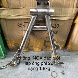 Chống đứng inox đặc ruột gắn dream-wave nhỏ-ZX