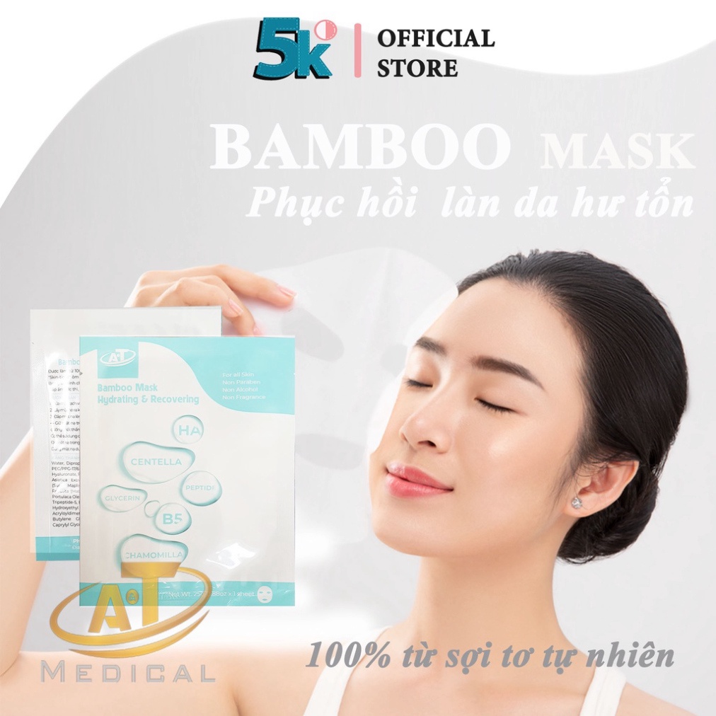 Mặt nạ A&T Bamboo Mask - Cấp ẩm làm dịu và phục hồi da tổn thương 25ml