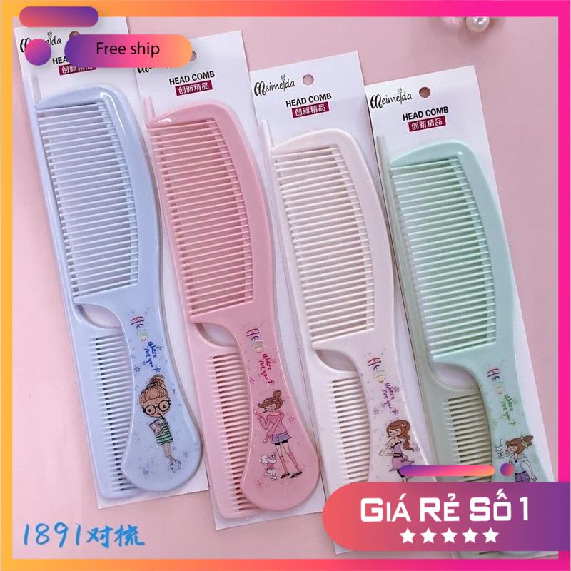 Set 2 Lược Chải Tóc Cute