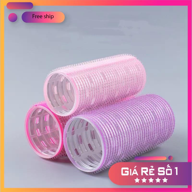 Lô Cuốn Tóc Hàn Quốc Lõi Nhôm 4x11cm Siêu To Dài Tự Dính Uốn Mái bay Dài, Mái Mưa