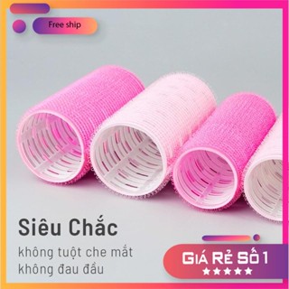 Lô Cuốn Tóc Hàn Quốc Lõi Nhôm 4x11cm Siêu To Dài Tự Dính Uốn Mái bay Dài, Mái Mưa