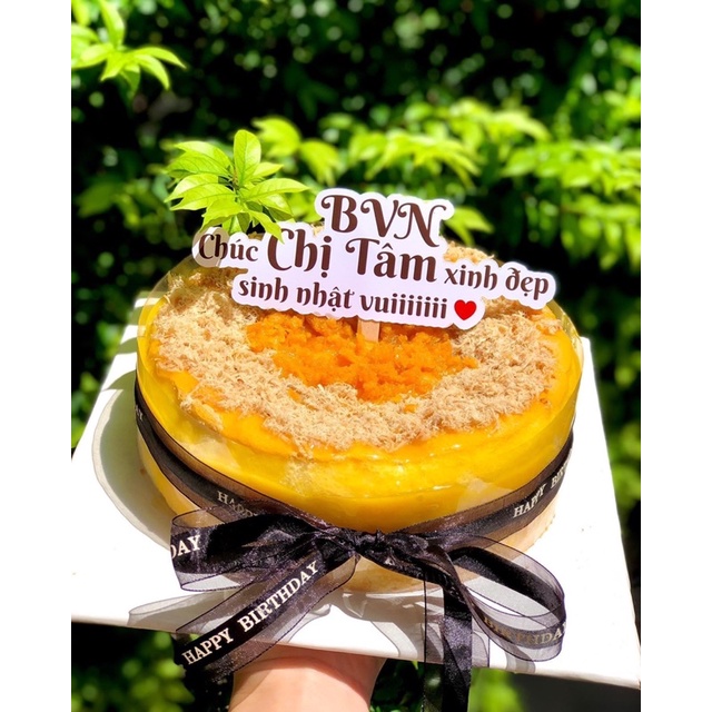 Sticker In Theo Yêu Cầu - Tem Nhãn Dán Logo Thương Hiệu - Topper Gắn Bánh Kem