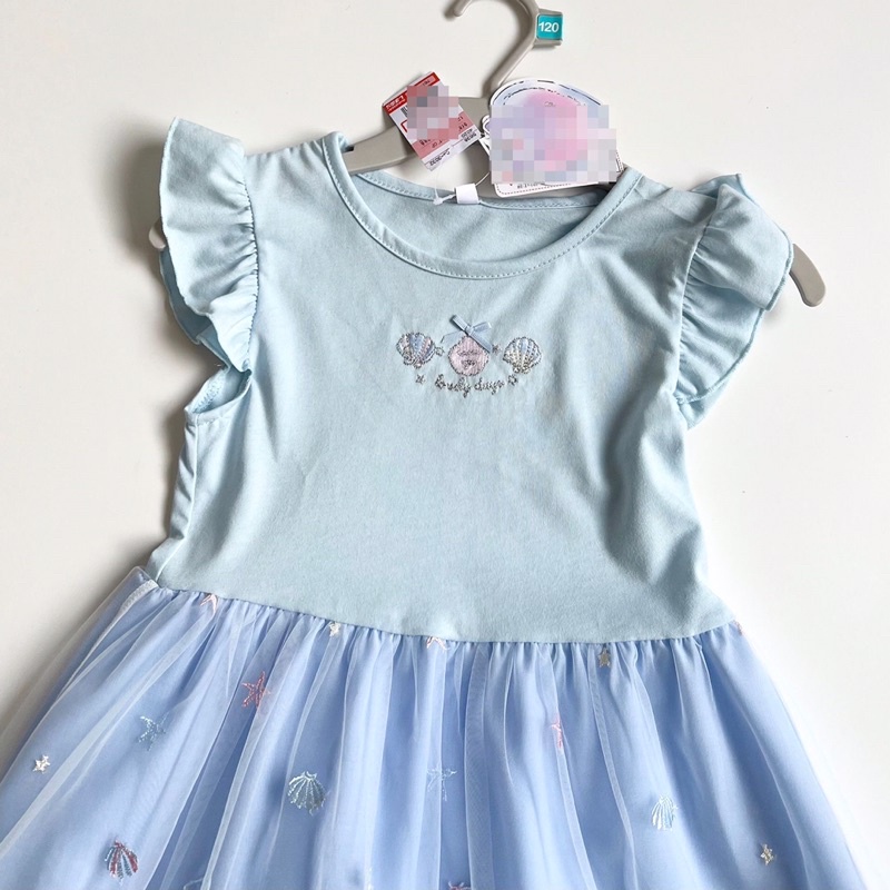 Váy bé gái - váy thêu cotton xuất Nhật size 4t-6 tuổi