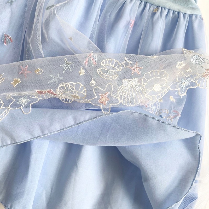 Váy bé gái - váy thêu cotton xuất Nhật size 4t-6 tuổi