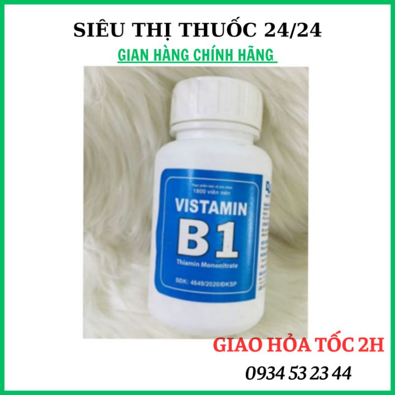 Vistamin B1 - Vitamin B1 Đại Uy ⚡ CAM KẾT CHÍNH HÃNG ⚡ Viên uống bổ sung Vitamin B1 cho cơ thể