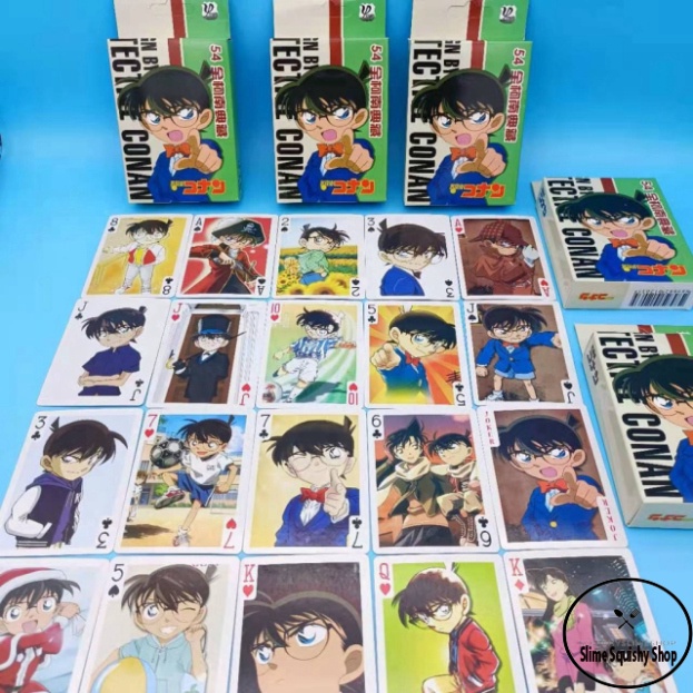 Bài tây anime CONAN - Thám tử nức danh CONAN - Detective Conan, tú lơ khơ , manga - Poker S - 54 lá