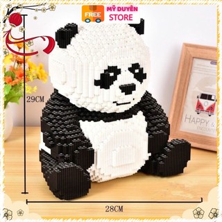 Bộ Đồ Chơi Lắp Ráp Lego Gấu Trúc Ba Chiều Cho Bé, mô hình lắp ráp 3d trang trí bàn làm việc