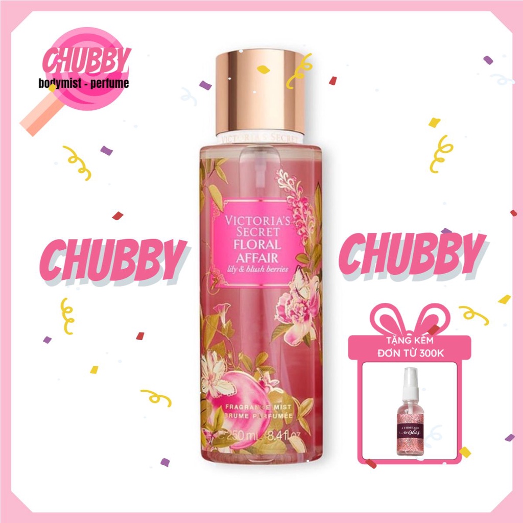 𝙘𝙝𝙪𝙗𝙗𝙮 - Xịt Thơm Toàn Thân VICTORIA SECRET - FLORAL AFFAIR