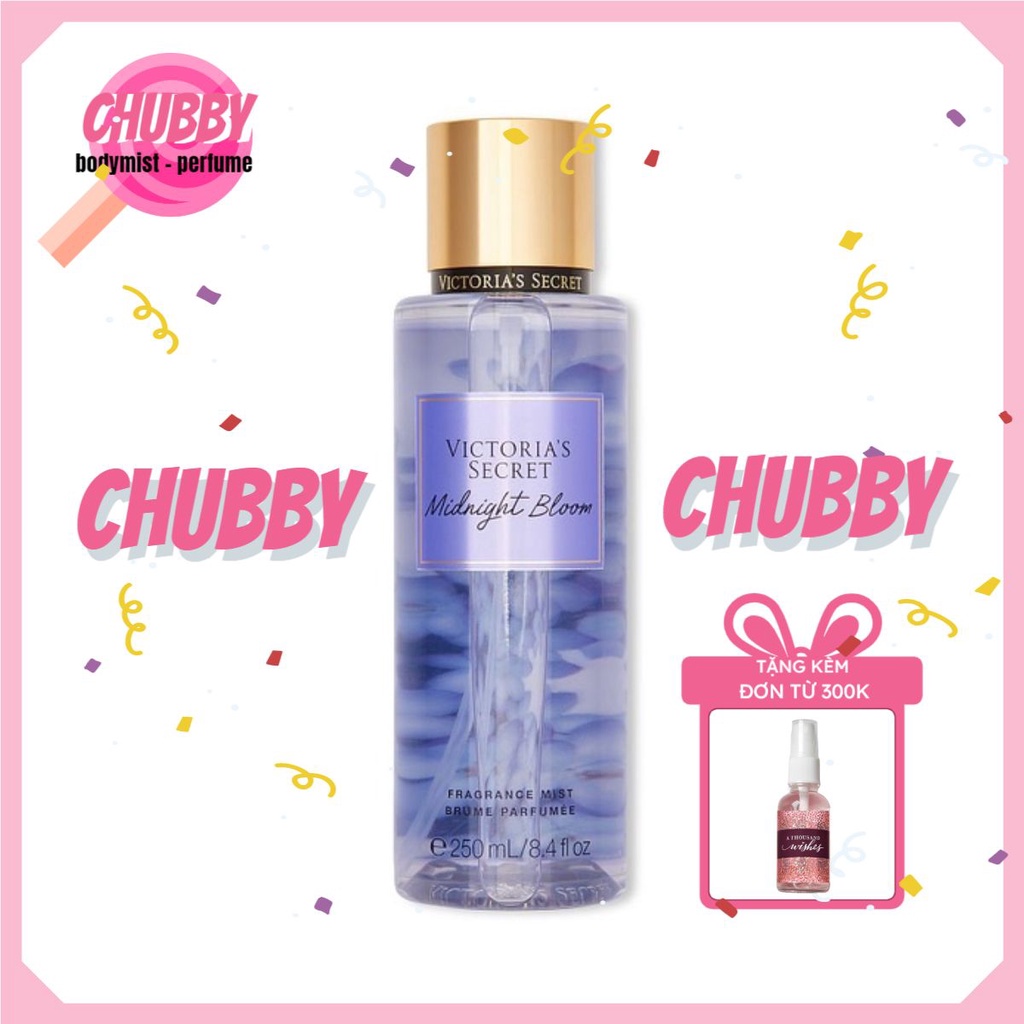 𝙘𝙝𝙪𝙗𝙗𝙮 - Xịt Thơm toàn thân VICTORIA SECRET - MIDNIGHT BLOOM