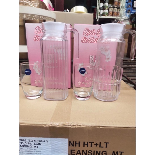 BỘ BÌNH LY THỦY TINH CAO CẤP LUMINARC 1,2L SIÊU ĐẸP