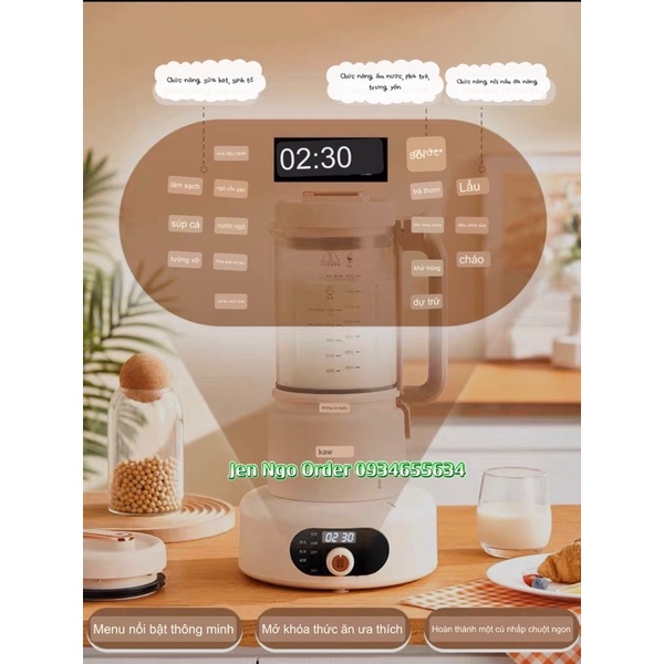 CHÍNH HÃNG- MẪU MỚI NHẤT- 3in1 Bộ nồi , máy sữa hạt, nồi đa năng, ấm đun nước Kawu - Bảo hành 6 tháng