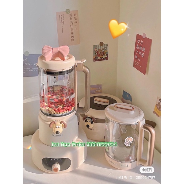 CHÍNH HÃNG- MẪU MỚI NHẤT- 3in1 Bộ nồi , máy sữa hạt, nồi đa năng, ấm đun nước Kawu - Bảo hành 6 tháng