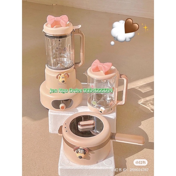 CHÍNH HÃNG- MẪU MỚI NHẤT- 3in1 Bộ nồi , máy sữa hạt, nồi đa năng, ấm đun nước Kawu - Bảo hành 6 tháng
