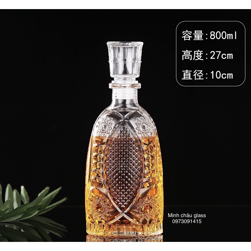 Chai thủy tinh cao cấp 850ml- số 11