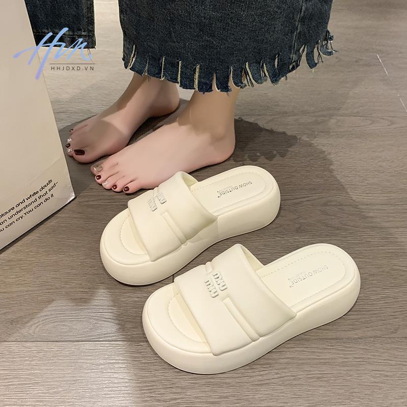 Dép Xỏ Ngón Đế Dày Chống Trượt Thời Trang Mùa Hè Mới Cho Nữ
