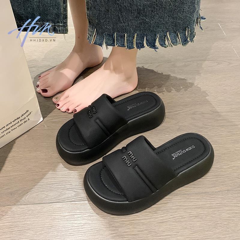 Dép Xỏ Ngón Đế Dày Chống Trượt Thời Trang Mùa Hè Mới Cho Nữ
