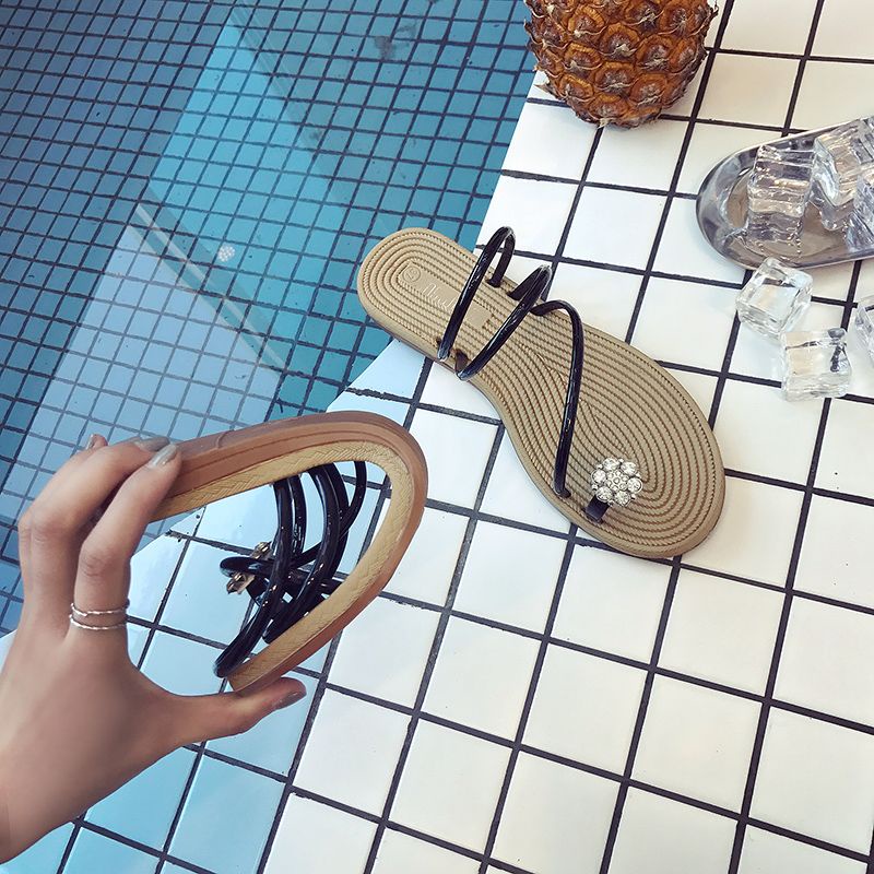 Dép Sandal Đính Đá Thời Trang Mùa Hè Thoải Mái Dành Cho Nữ