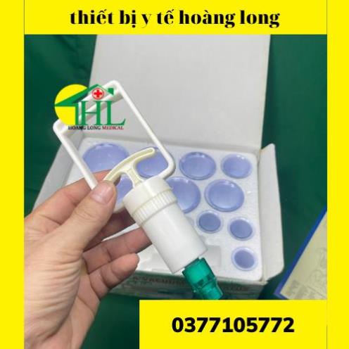 Bộ Giác Hơi Không Cần Lửa 12 Ly Kèm 1 Ống Bơm Chuyên Dụng bán lẻ như giá bán buôn