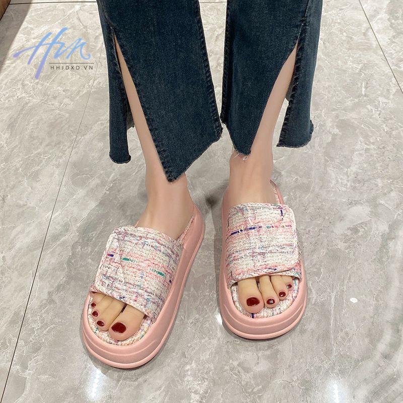 Dép Xỏ Ngón Mùa Hè Đế Dày Mềm Mại Phong Cách Hàn Quốc Dễ Phối Đồ Cho Nữ