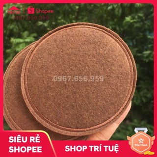 Đặt đế lót cốc vải nỉ có sẵn - Miếng lót cốc vải nỉ size to, thấm hút