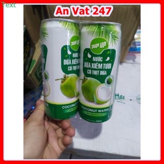 lốc 6 lon nước dừa xiêm tươi,có thịt dừa tươi