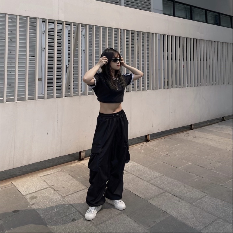 Quần Pant  túi hộp vải dù unisex nam nữ  QKK2