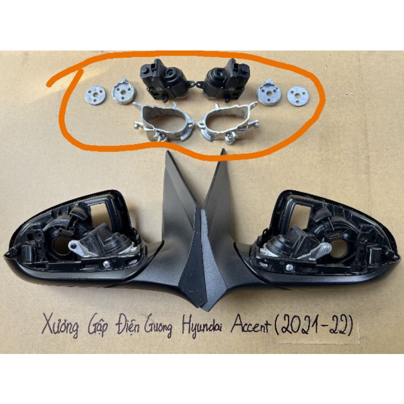 Mô tơ gập gương + xương nhôm Huydai Accent (2021-2022)