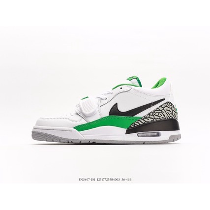 Giày thể thao Air Jordan Legacy 312 màu trắng và xanh lá cây