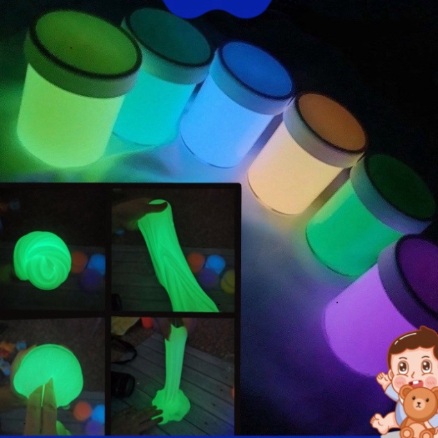 [PHÁT SÁNG] đồ giải trí slime 150ml Phát sáng ý quang Trong Đêm