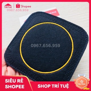 Đế lót ly vải nỉ màu đen hình vuông có sẵn, Bán miếng lót cốc vuông, Giá lẻ 1c đế lót ly vuông vải nỉ, Mua đế lót ly vải