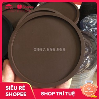 Đặt miếng lót ly cao su nâu có sẵn in ấn theo yêu cầu giá rẻ.